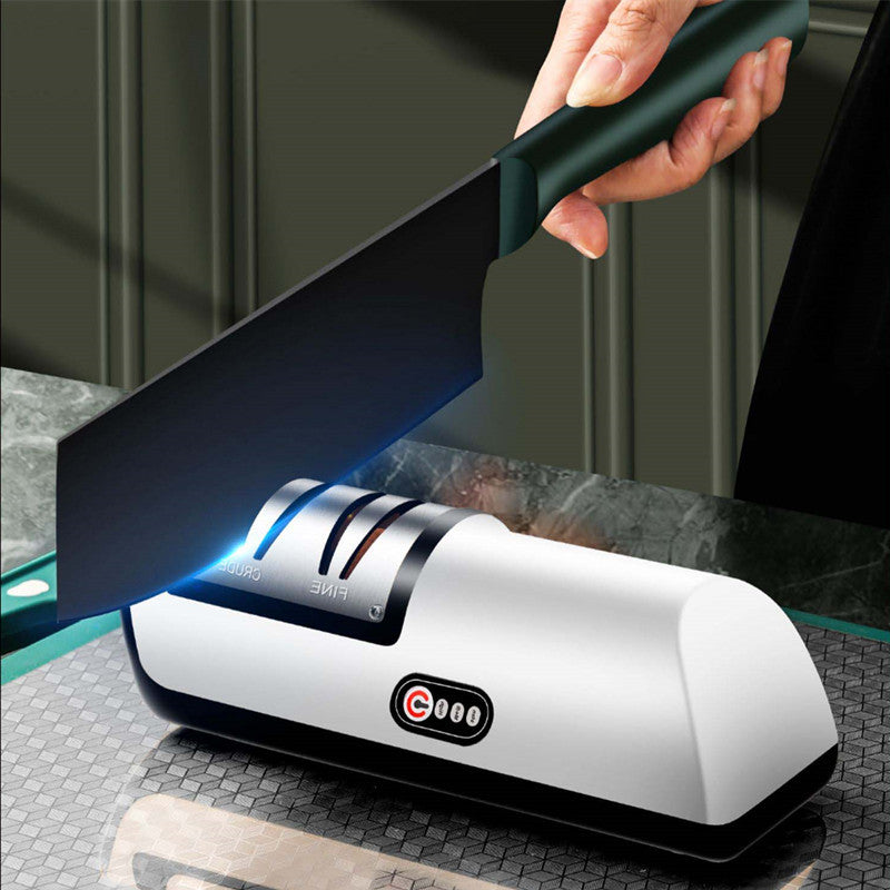 USB Rechargeable Electric Knife Sharpener Adjustable Kitchen Tool