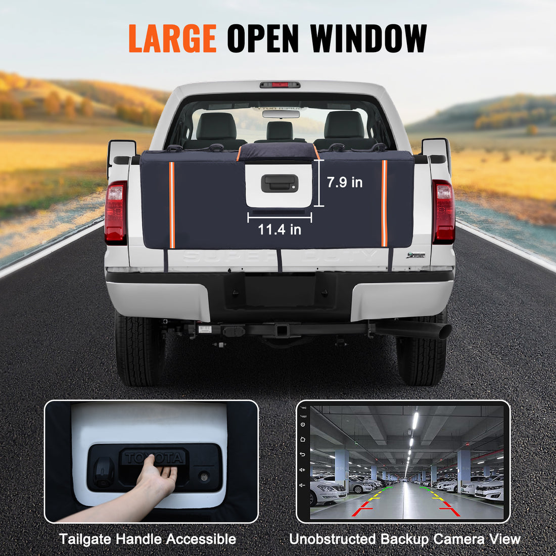 VEVOR 53-inch Tailgate Pad 5Bike Pickup Truck Bed Tailgate Pad Protector Cover