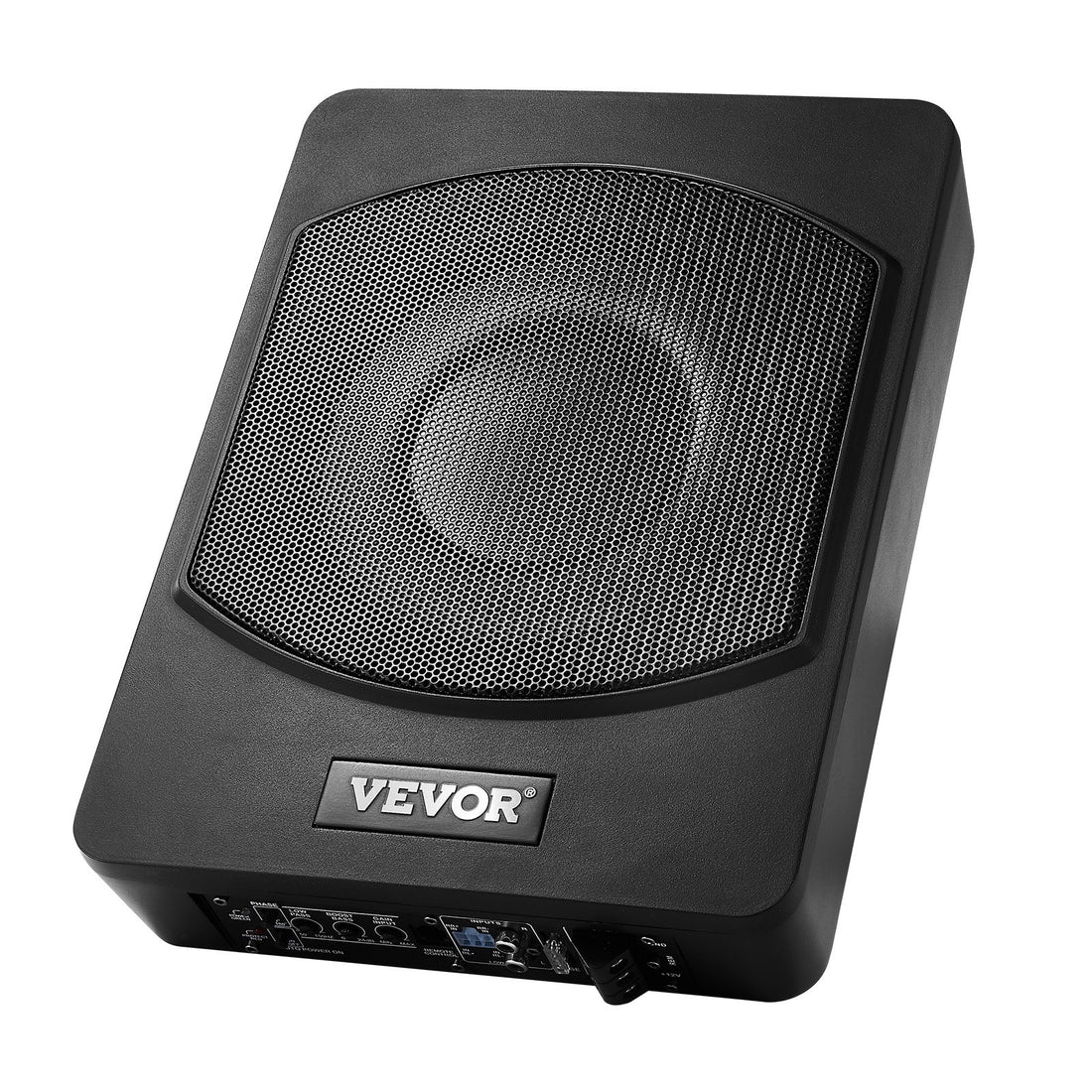 10" 240W Underseat Car Subwoofer, Slim Powered Car Subwoofers Under The Seat, Low Profile Audio Sub Built-in Amplifier, High/Low Level Input & Volume Controller For SUVs, Car, Truck, RV