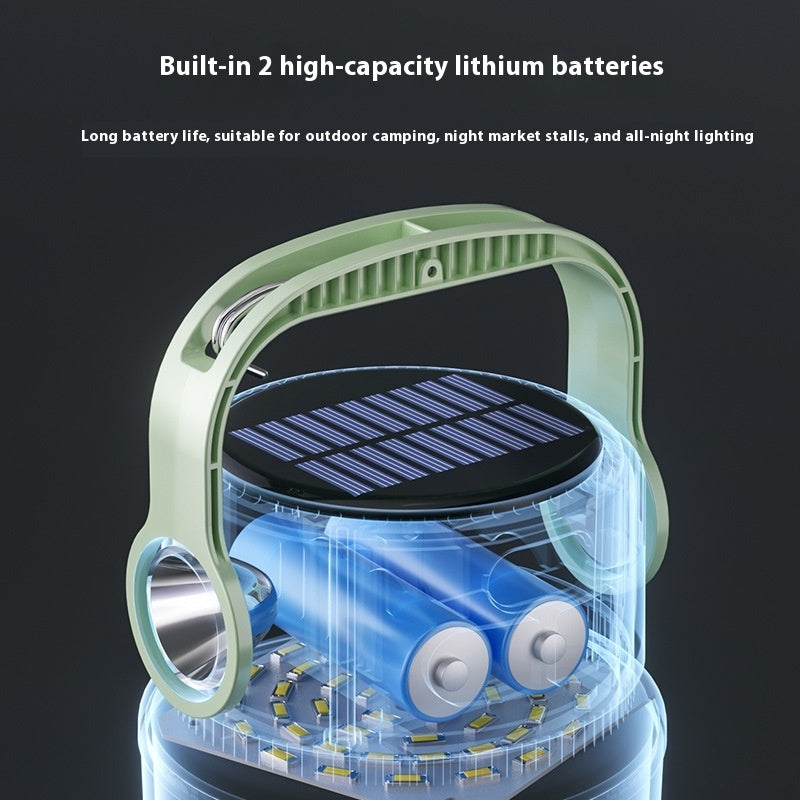 Solar Multi-gear Adjustable Outdoor Camping Lantern