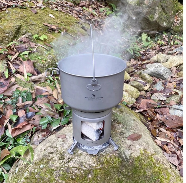 Pure Titanium Hanging & Cooking Rice Soup Pot