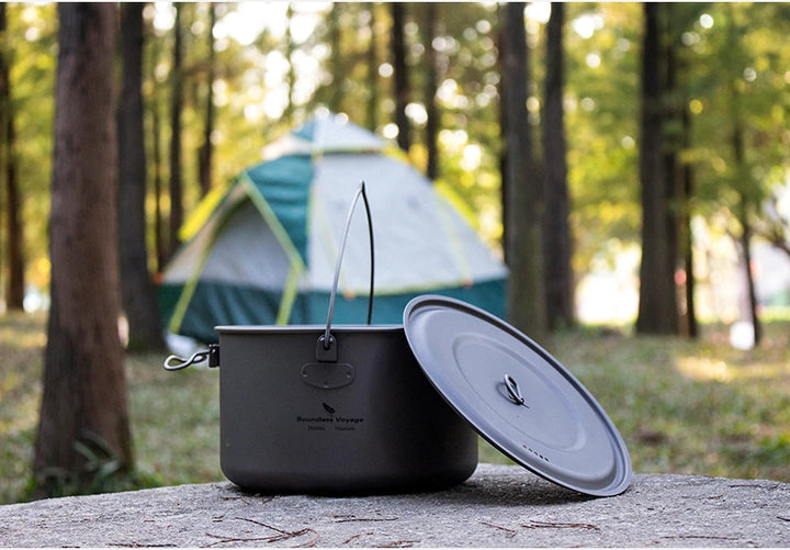 Pure Titanium Hanging & Cooking Rice Soup Pot