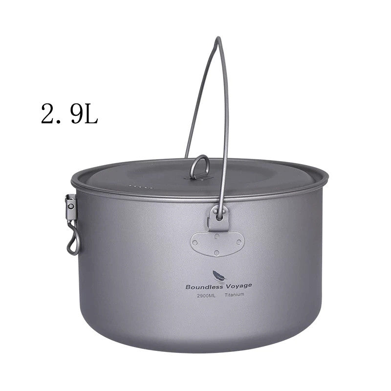 Pure Titanium Hanging & Cooking Rice Soup Pot