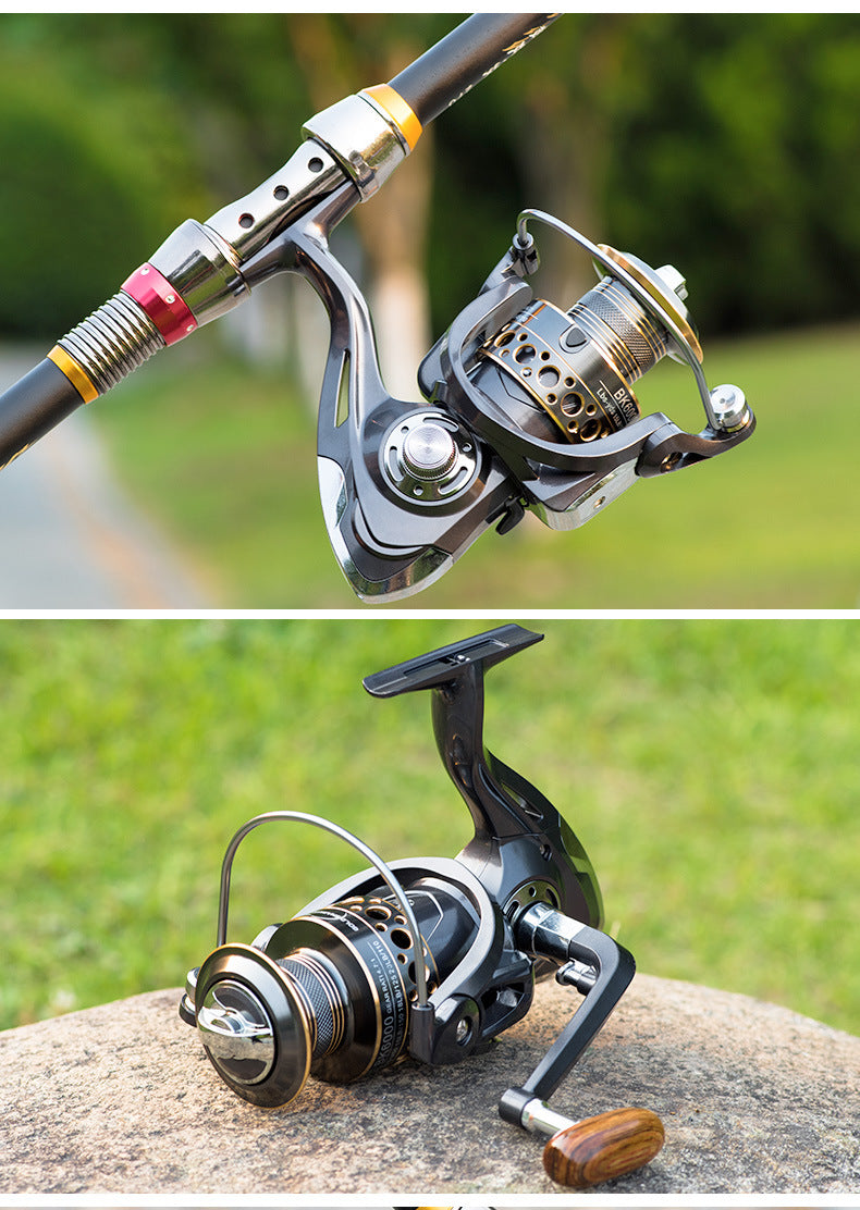 Telescopic Carp Fishing Rod and Spinning Reel Combo Set