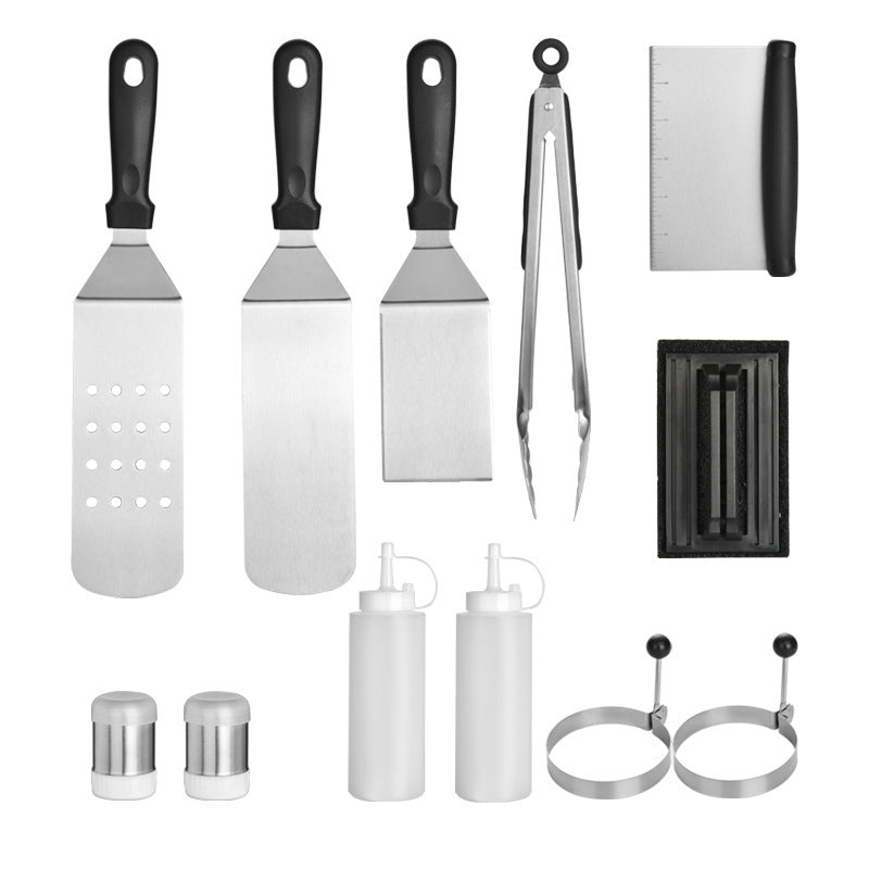 Ketchup Bottle Stainless Steel Teppanyaki Cooking Spatula Combination Barbecuing Tool