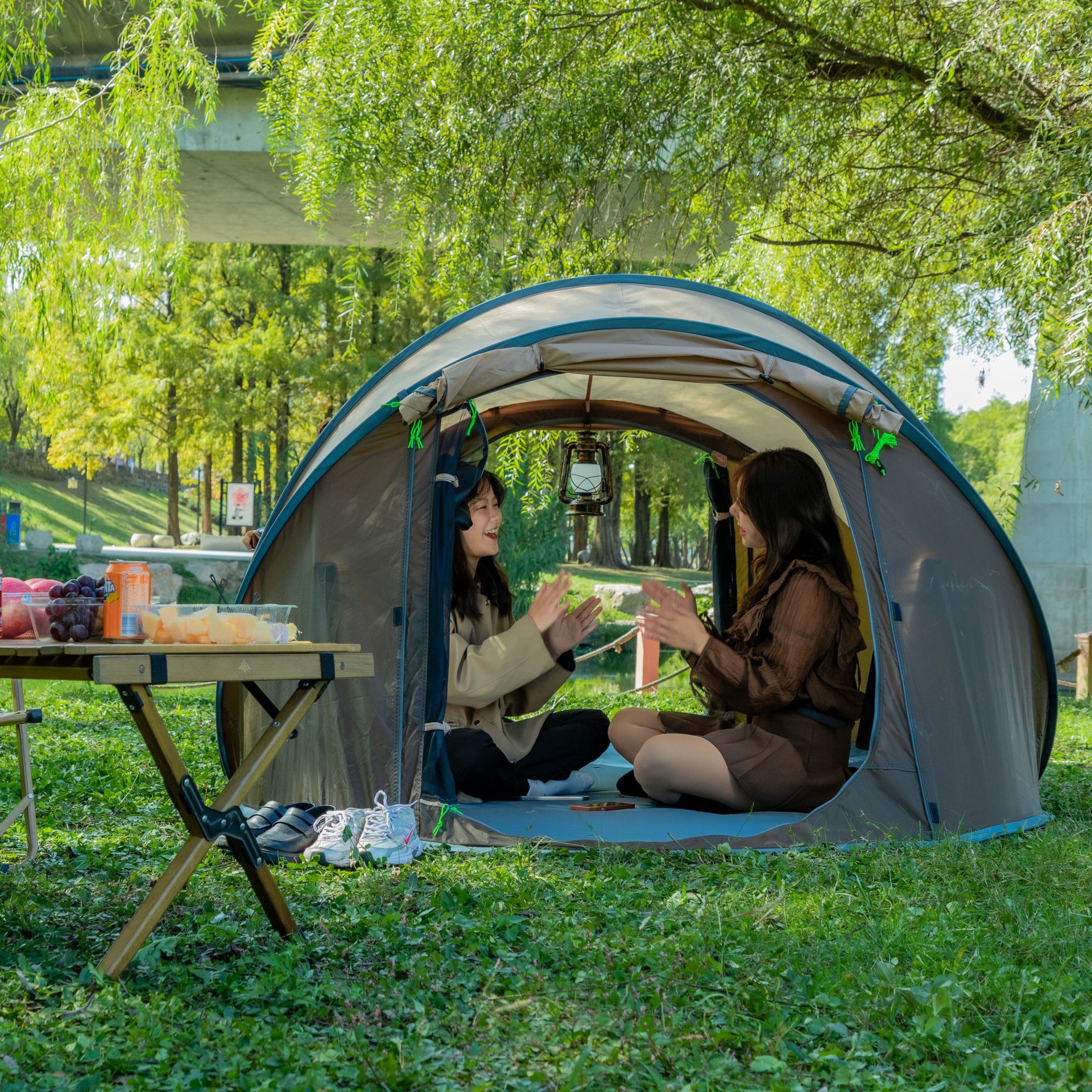 Single Layer Automatic Speed Open Tent