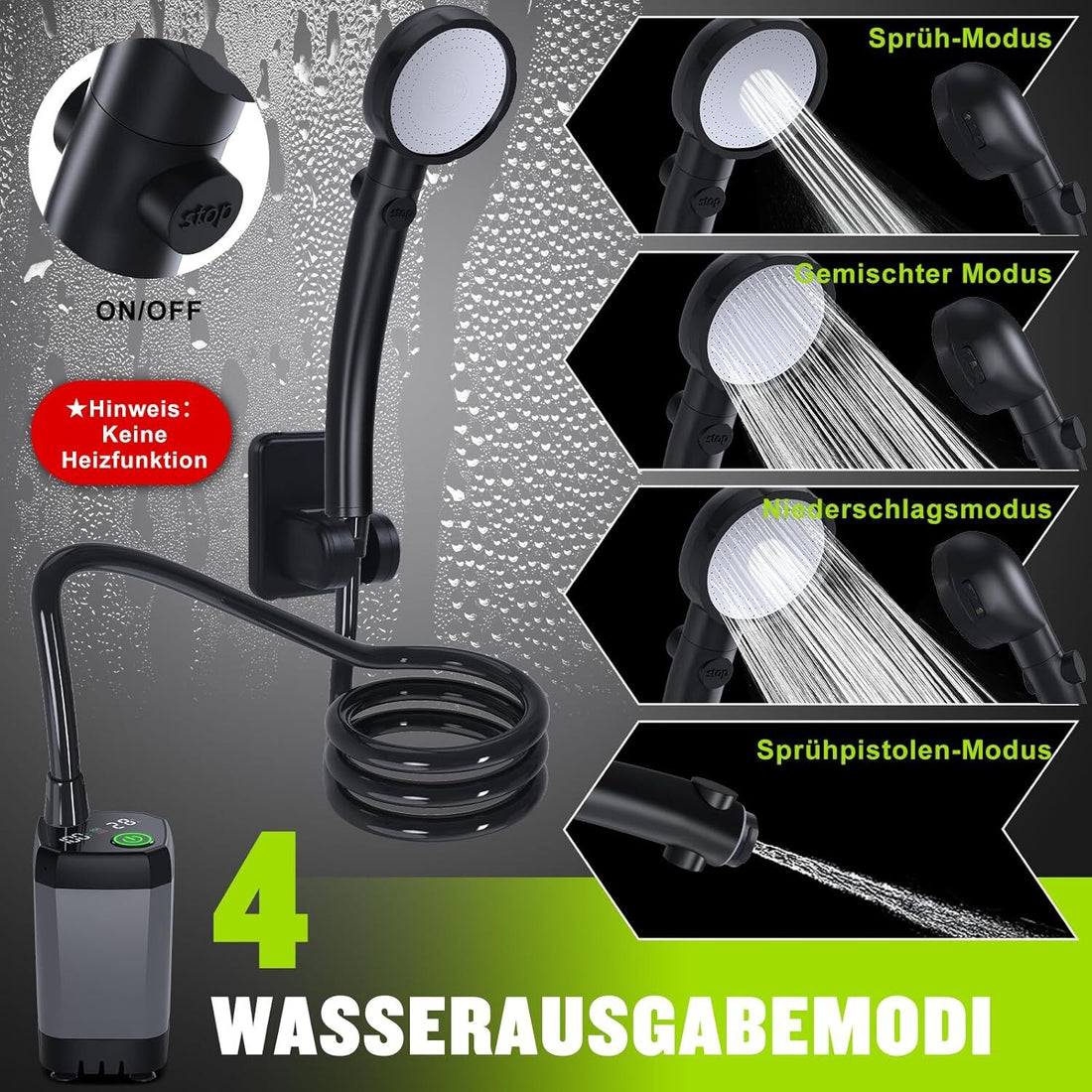 Rechargeable Portable Shower Camping Shower Camp Outdoor Shower Electric