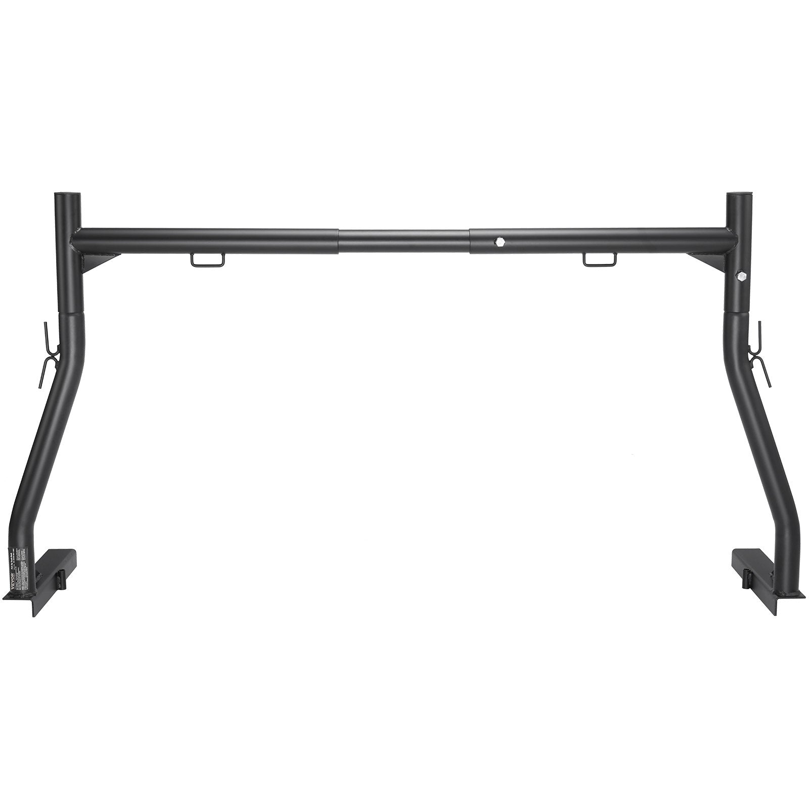 VEVOR Truck Rack, 46-71inch Extendable Truck Ladder Rack, 800 Lbs Capacity Steel Ladder Rack For Truck With Non-Drilling J-bolts, Heavy Duty Truck Bed Rack For Kayak, Surfboard, Lumber, Ladder