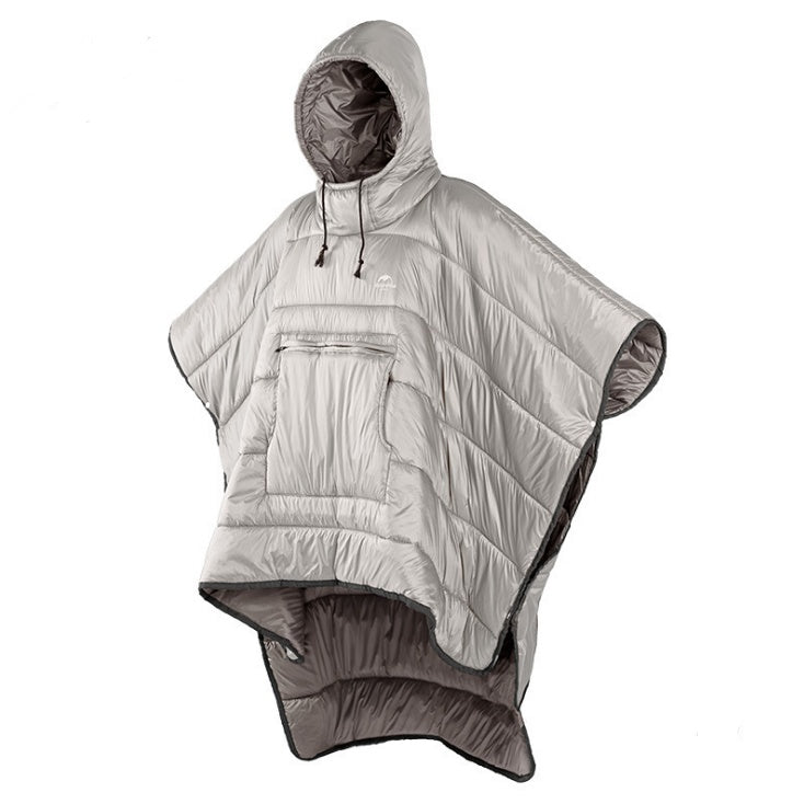 Portable Warm Camping Sleeping Bag Wearable Quilt Cloak