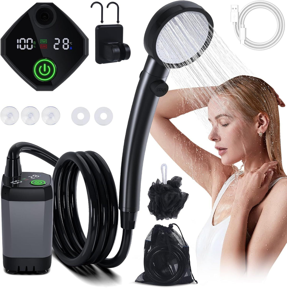 Rechargeable Portable Shower Camping Shower Camp Outdoor Shower Electric