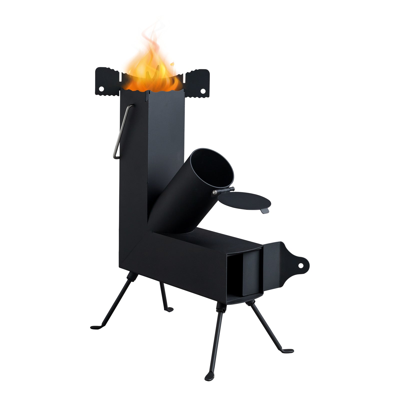 Black Wrought Iron Panels, Camping Stove