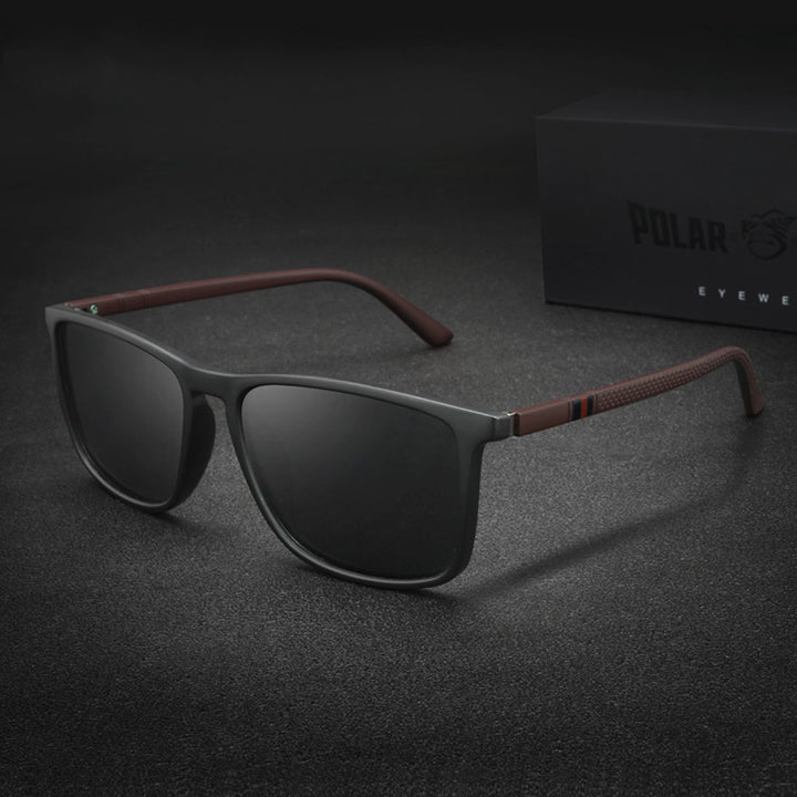Polarized Sunglasses Square Large Frame Plastic