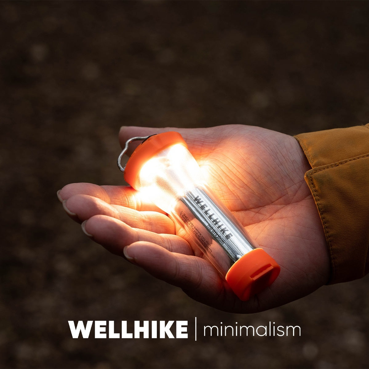Camping Flashlight With An Incandescent Bulb