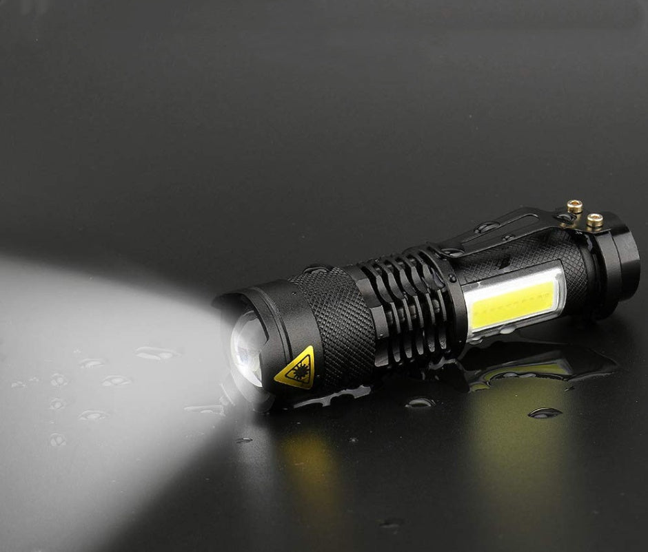 Mini Aluminum Alloy Strong Light Flashlight