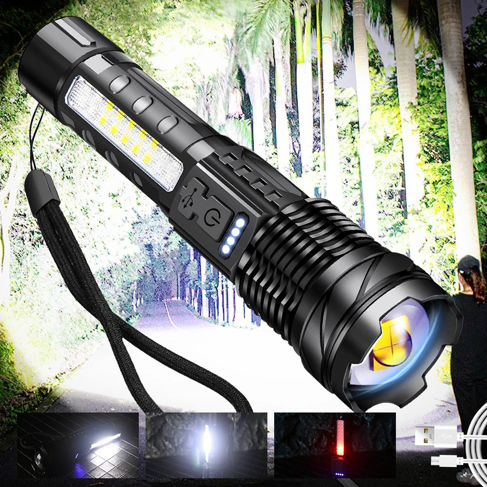 White Laser Waterproof Flashlight