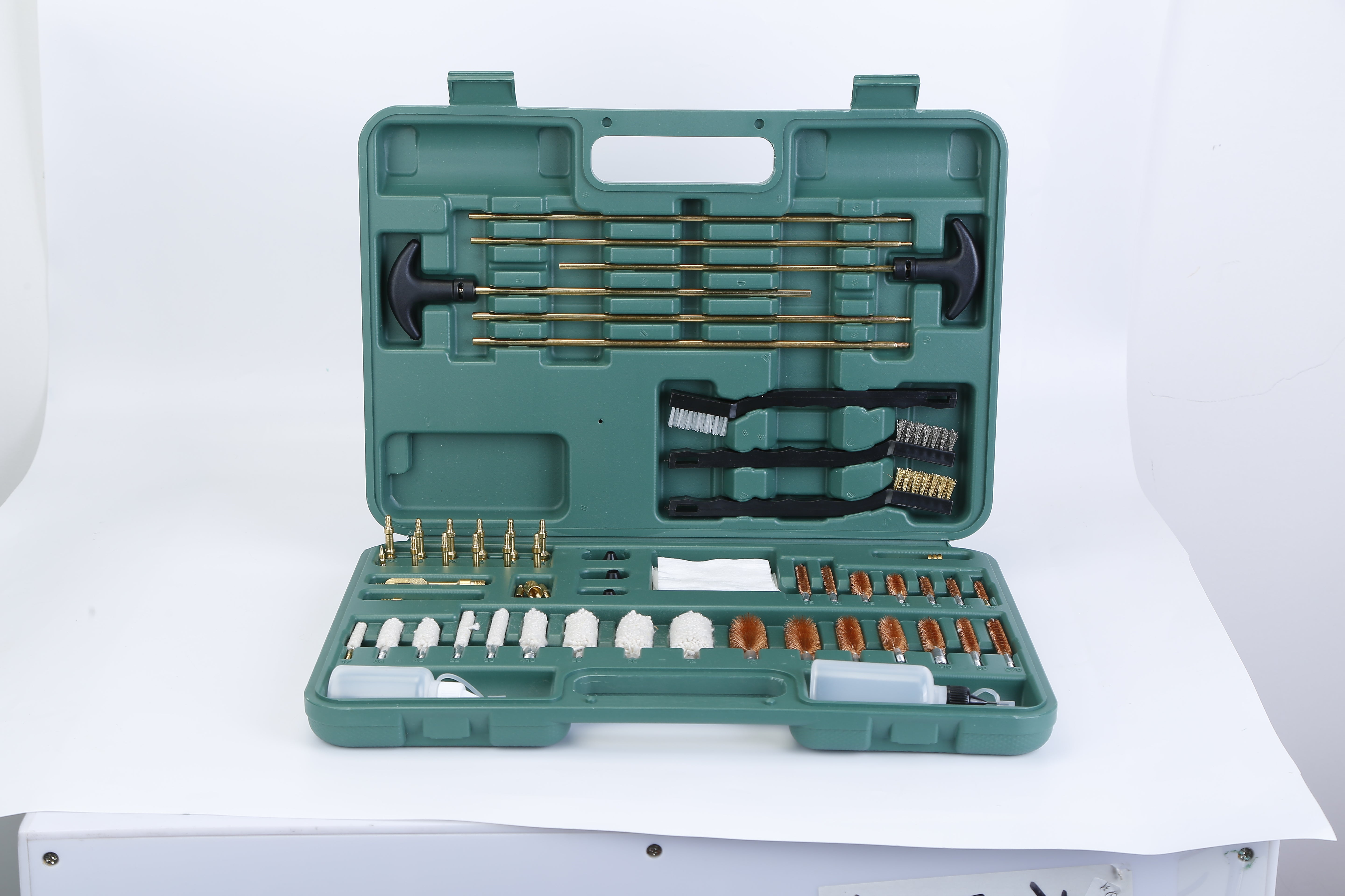 1Pc Universal Gun Cleaning Kit Gun Cleaning Brushes Mops Muff Guard With Carrying Case For Rifles Pistols Handguns Shotguns