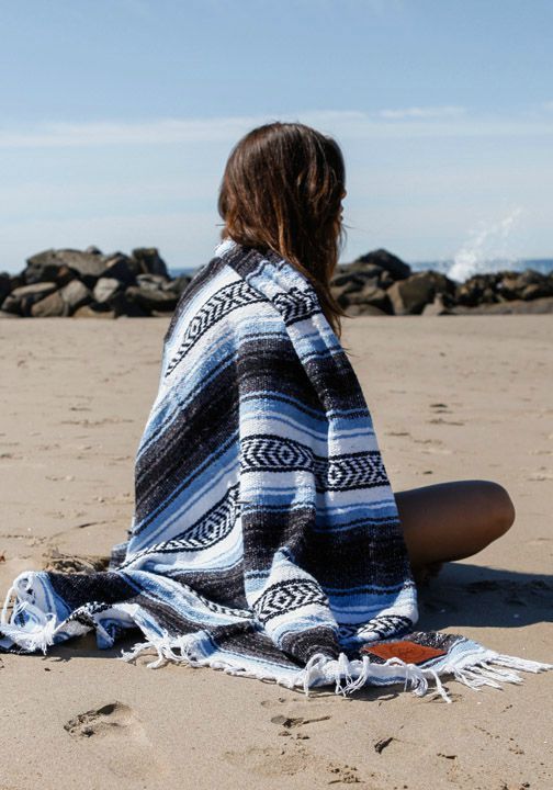 Geometric tassel style blanket