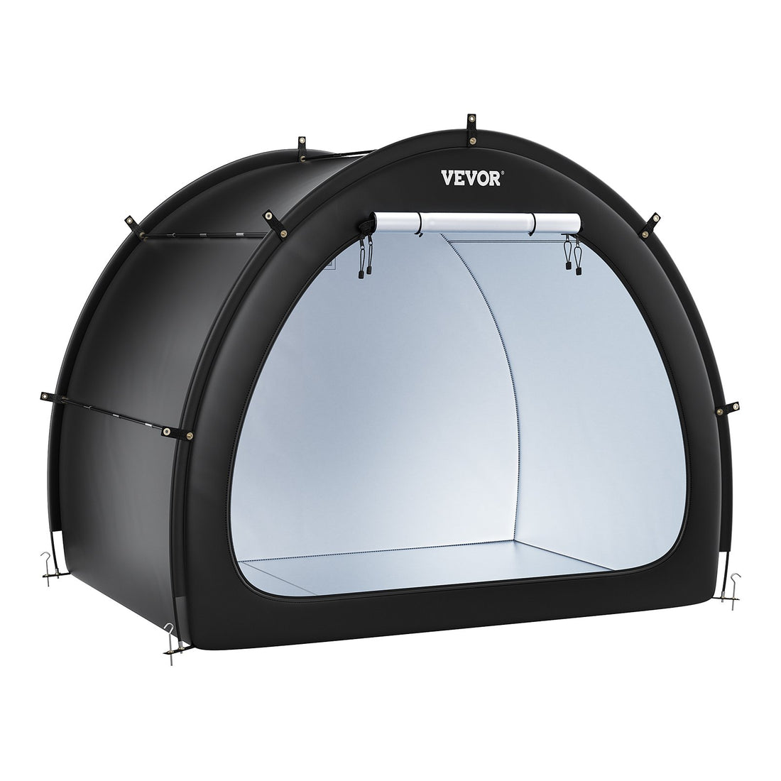 Outdoor Bike Storage Tent Fan-Shaped Waterproof Bike Tent For 4 To 5 Bikes