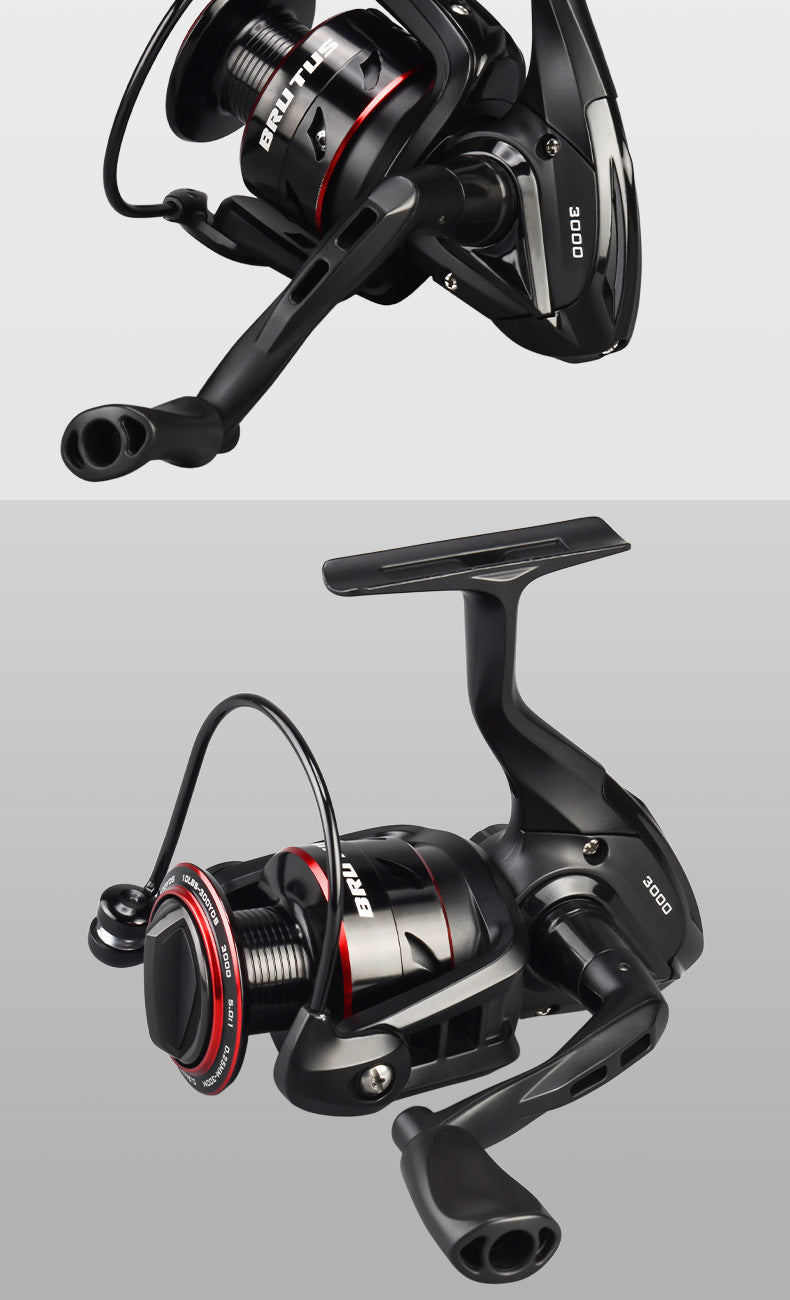 All Metal Spinning Reel with Telescopic Fishing Rod