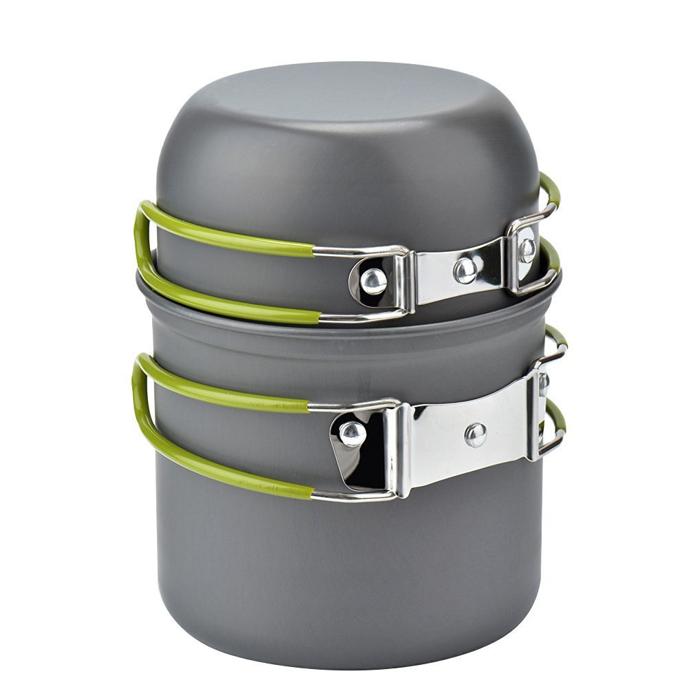 Camping Cookware Kit Aluminum Outdoor Cooking Set for Travel