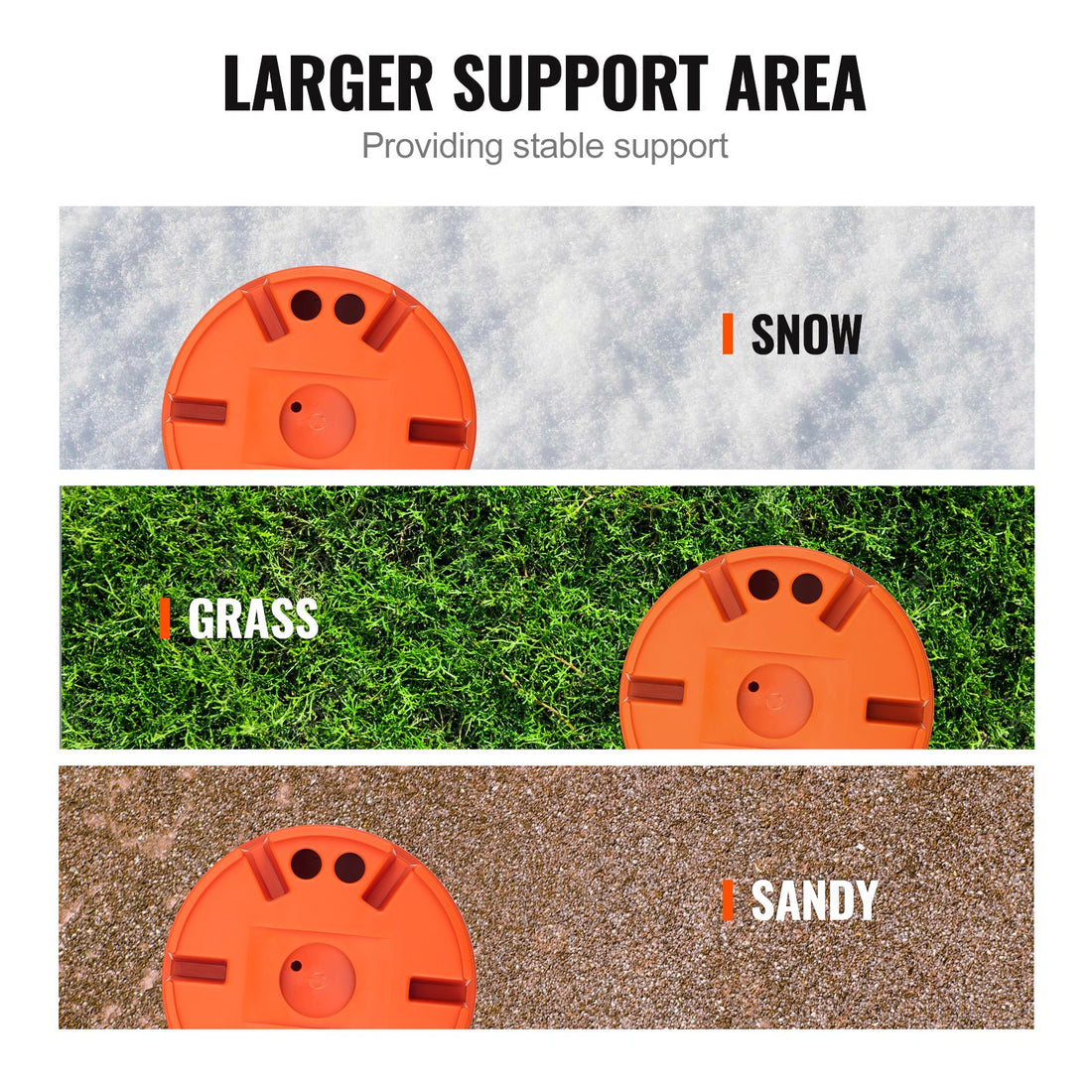Trailer Jack Block, 2000 Lbs Capacity Per RV Leveling Block, High-quality Polypropylene RV Camper Stabilizer Blocks, RV Travel Accessories Use For Any Tongue Jack, Post, Foot, 5th Wheels, 2-Pack