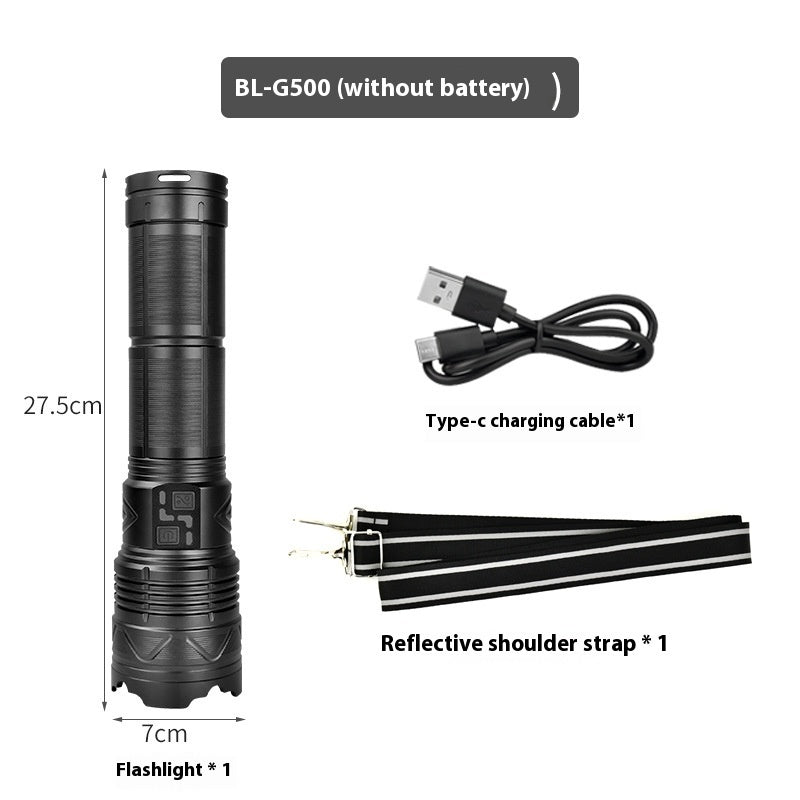 Multifunctional Zoom Strong Light Flashlight
