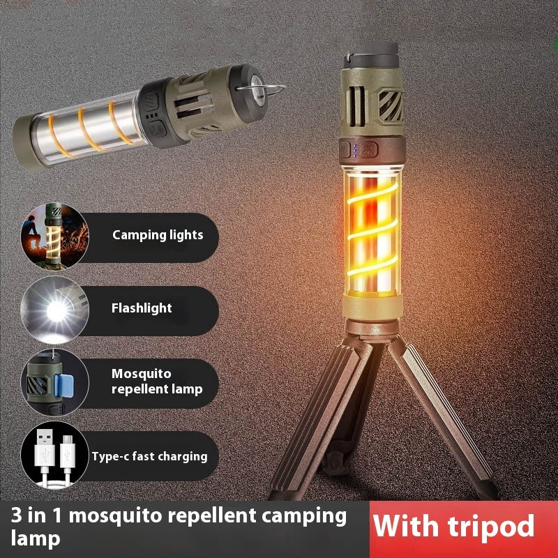 Outdoor Mosquito Killing Lamp Power Torch Camping Lantern