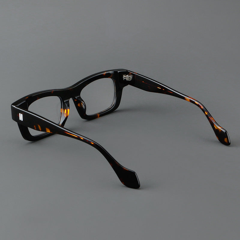 Thick Plate Glasses Patchwork Retro Frame