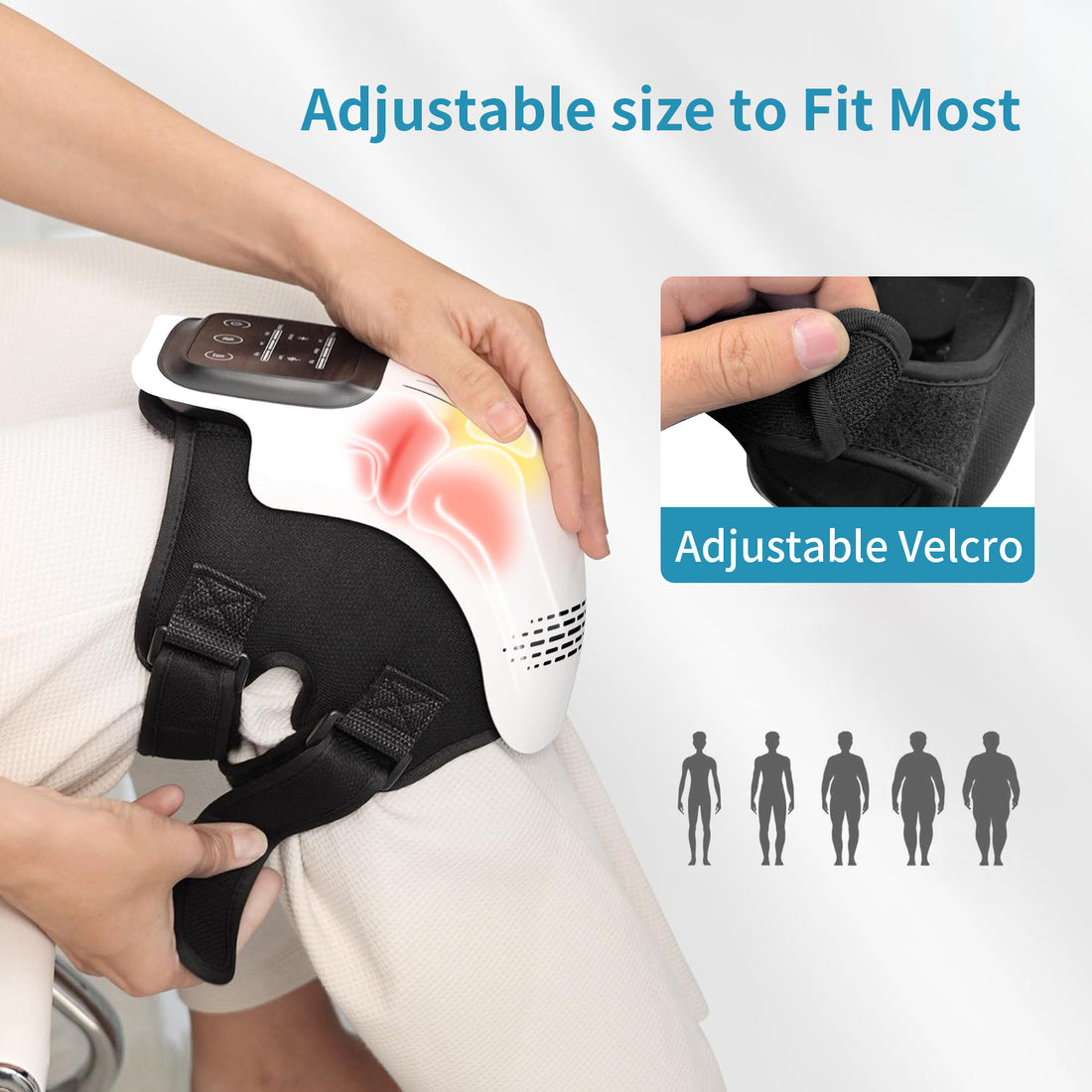 Electric Smart Knee Massager Rechargeable Pain Relief with Heating