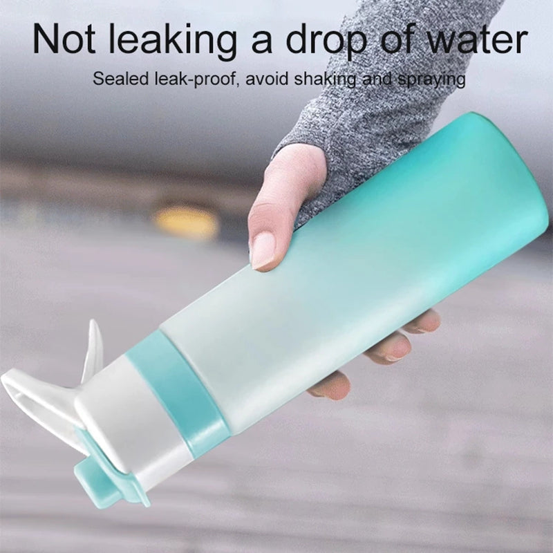Large Capacity Spray Water Bottle for Sports and Travel
