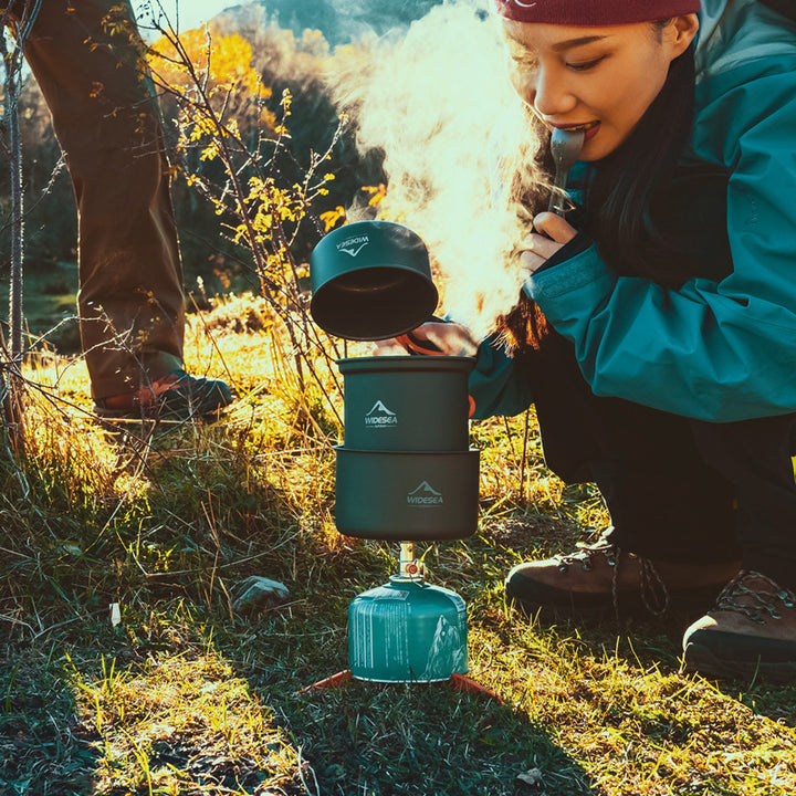 Widesea Outdoor Cookware Set Heat-Collecting
