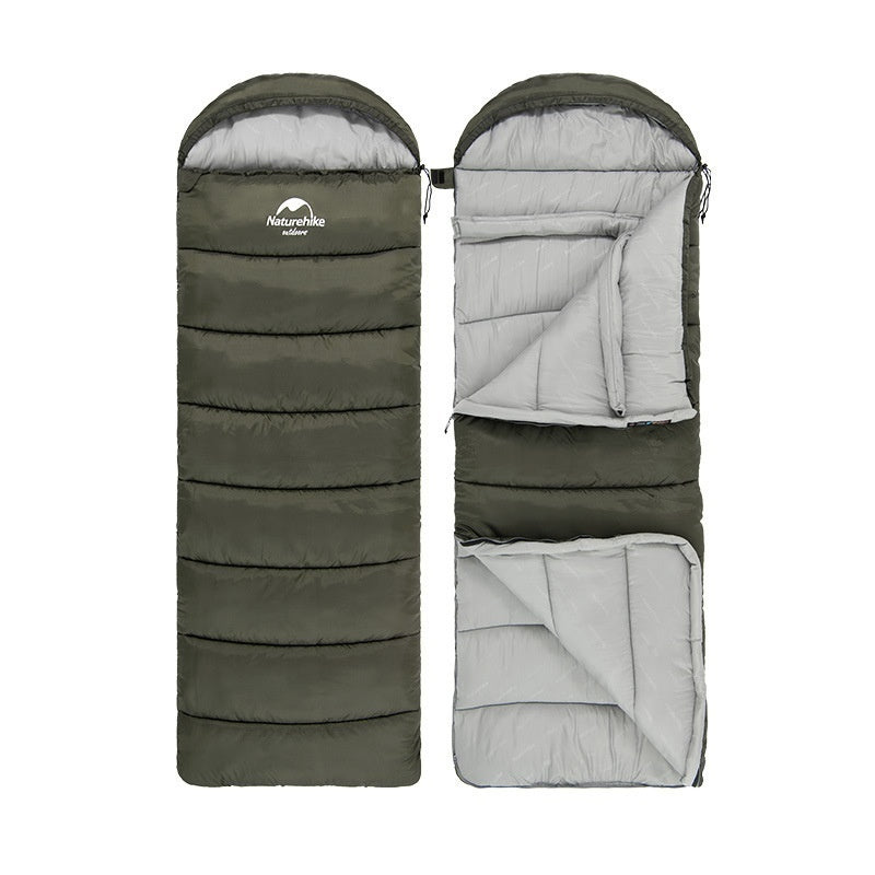 Envelope Hooded Sleeping Bag Cold-proof