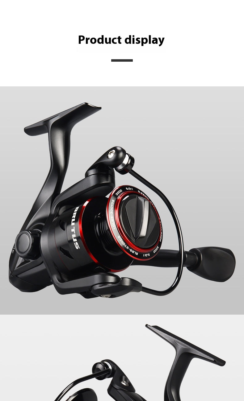All Metal Spinning Reel with Telescopic Fishing Rod
