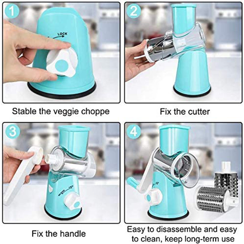 Vertical Rotary Vegetable and Fruit Slicer Grater