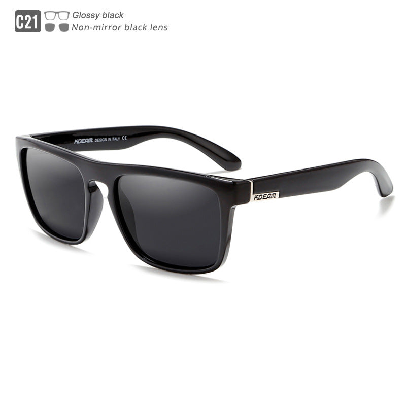 Box Colorful Driving Sunglasses Men's Polarized Sports Sunglasses