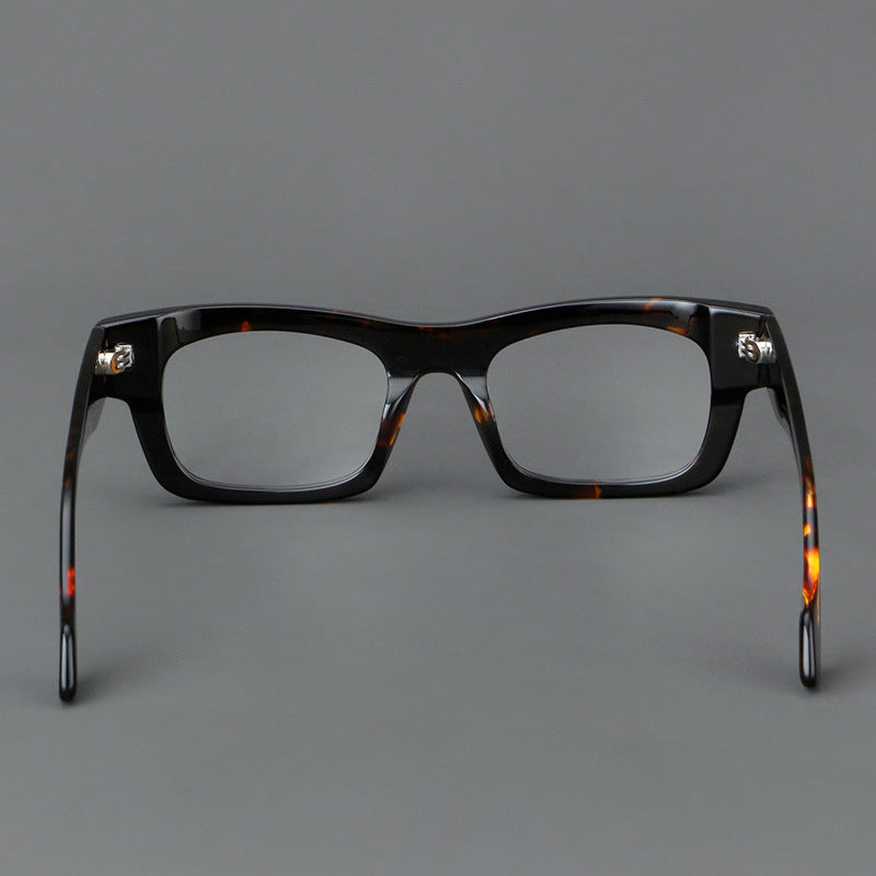 Thick Plate Glasses Patchwork Retro Frame