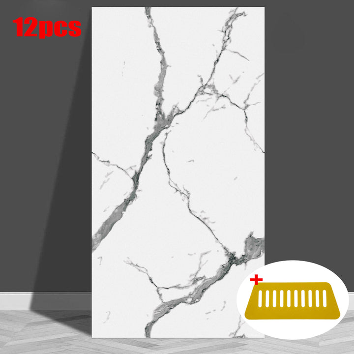 12 Pcs  Ceramic Tile Wall Stickers Stick On Kitchen Bathroom Home Decor