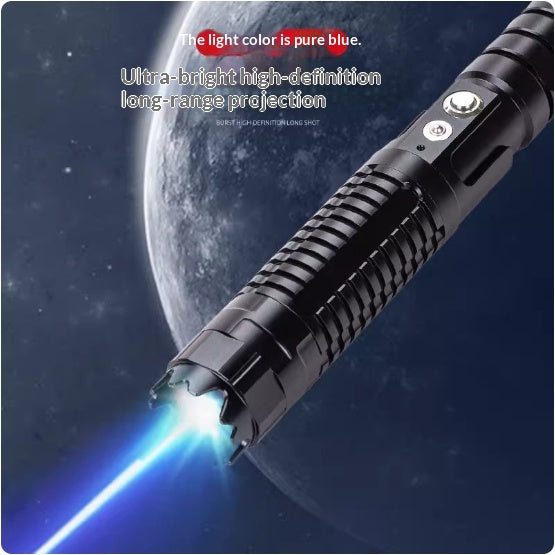 High-power Blue Laser Flashlight For Outdoor Long-distance Shooting