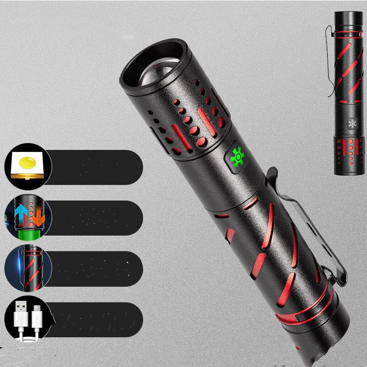 LED Laser Long Range Flashlight