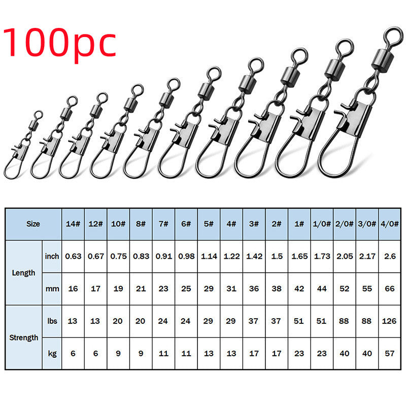 8-shaped Ring American Swivel B- Type Pin Quick Connector Lure Fishing Supplies Connection 8-word Ring