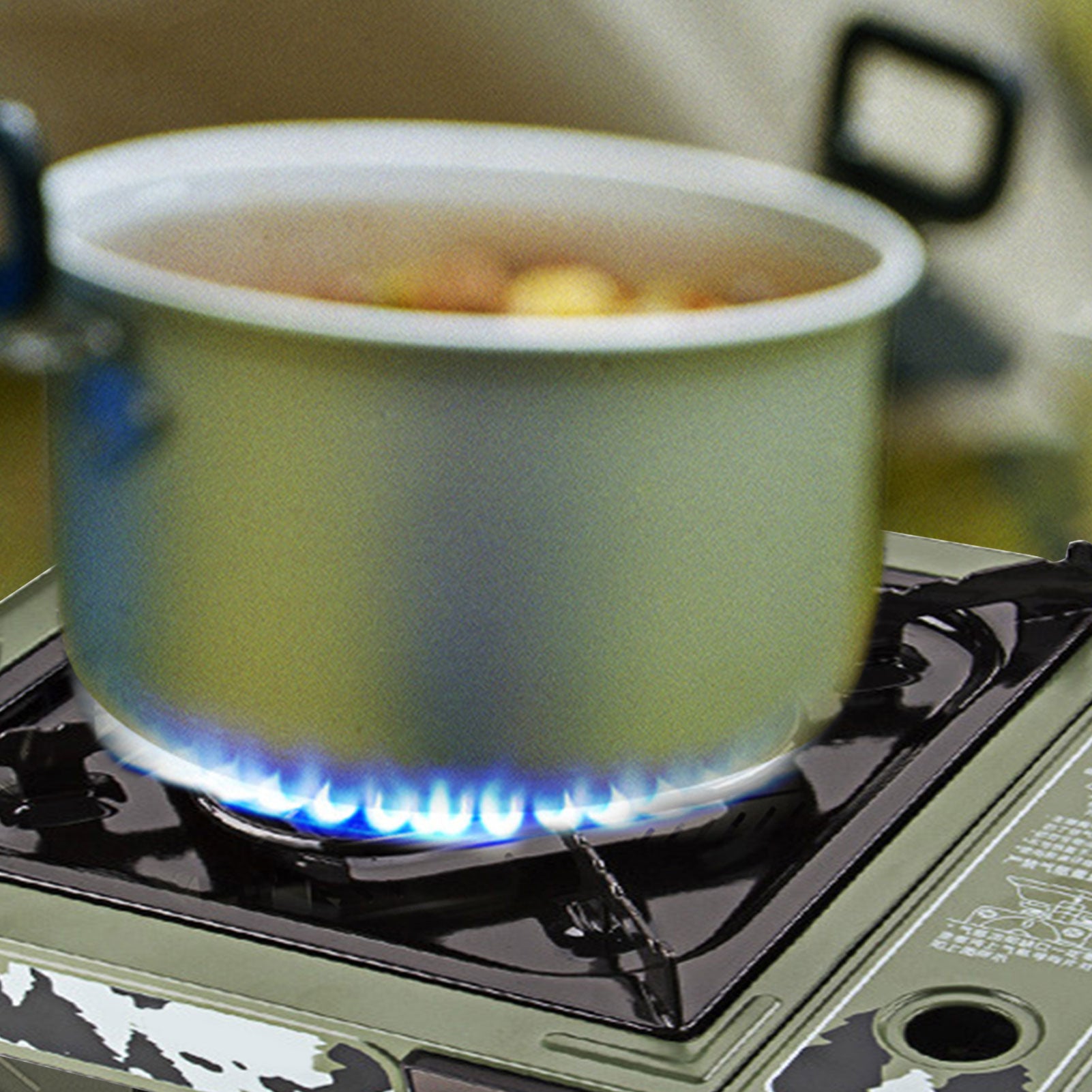 Portable Gas Stove with Fuel Tank for Outdoor Camping and BBQ