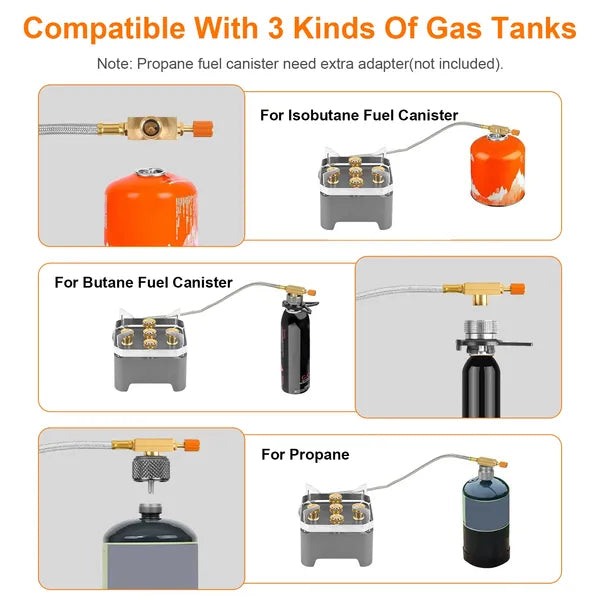 12000W Portable Camping Stove Windproof with Carry Case and Igniter