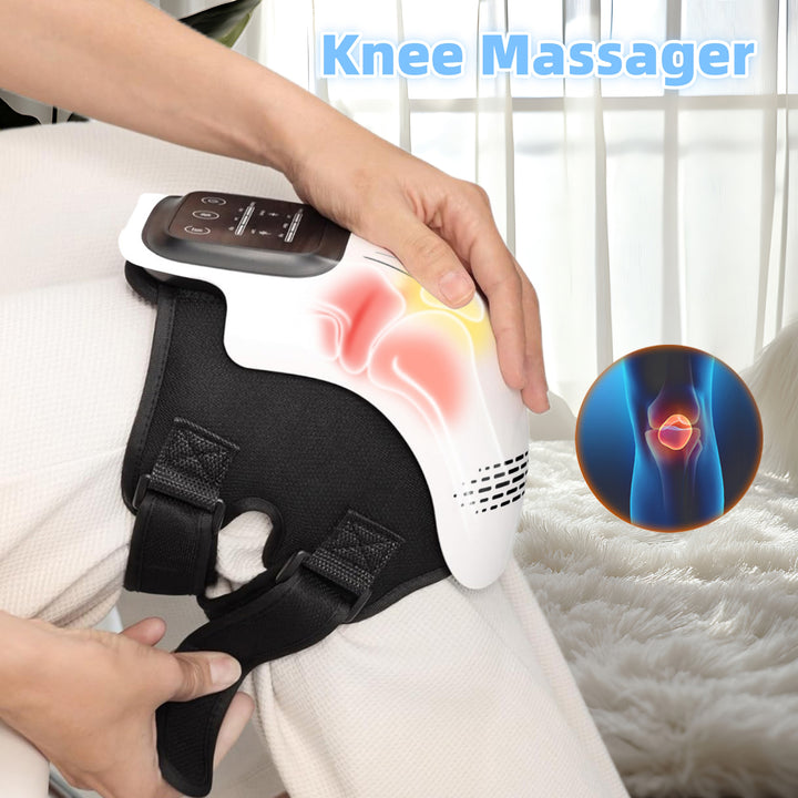 Electric Smart Knee Massager Rechargeable Pain Relief with Heating