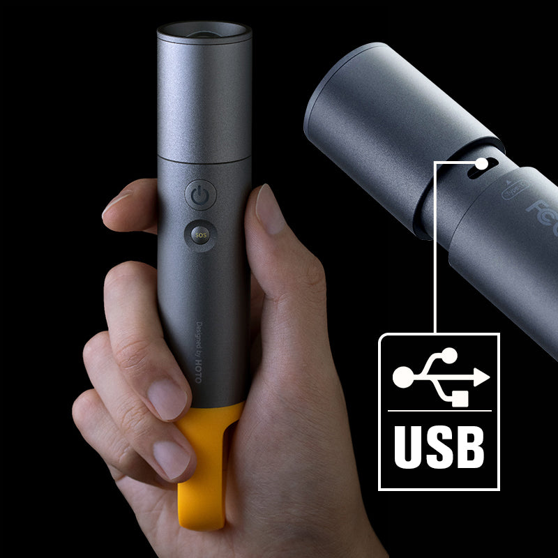 Lumen Bright Flashlight Stepless