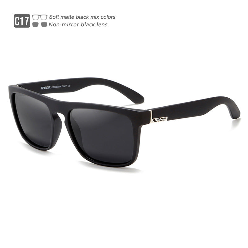 Box Colorful Driving Sunglasses Men's Polarized Sports Sunglasses