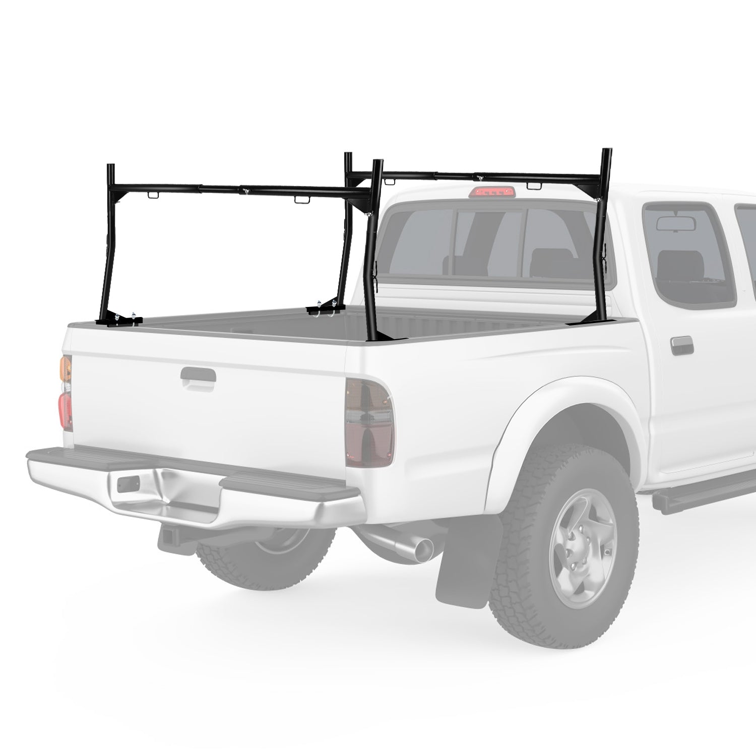 1Pair Extendable Truck Ladder Rack Non-Drilling Pick-up Truck Bed Utility Rack Adjustable Steel Truck Rack With 800LBS Capacity For 47.2-72.8in Wide Truck Bed For Kayak Surfboard