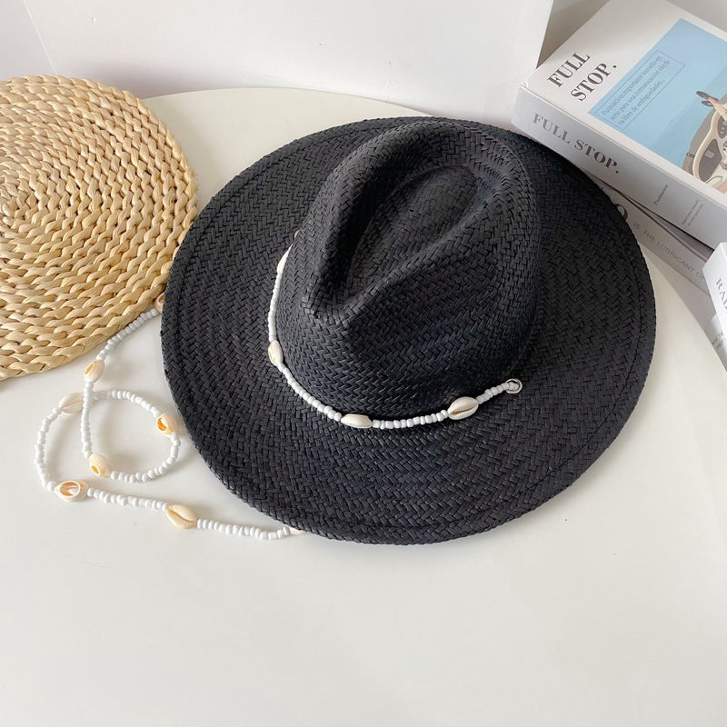 Stylish Flat-brim Sun Hat For Summer Outings And The Beach