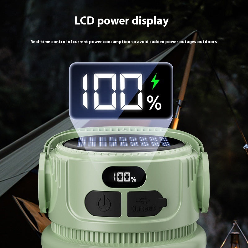 Solar Multi-gear Adjustable Outdoor Camping Lantern