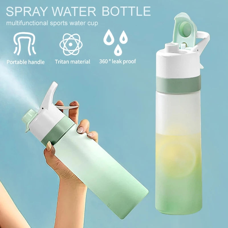 Large Capacity Spray Water Bottle for Sports and Travel