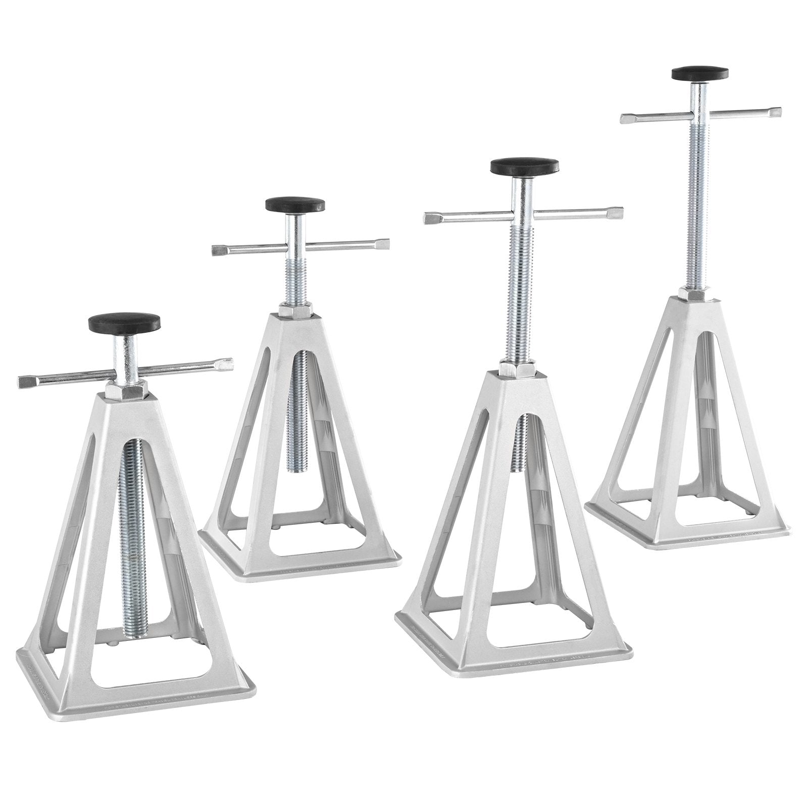 RV Stabilizer Jacks, 4 Pack Aluminum RV Leveling Jacks, RV Stack Jacks For RV Travel Trailer Camper, Single Screw Jack Support Up To 6000 Lbs, Adjustable From 11 Inch To 17 Inch